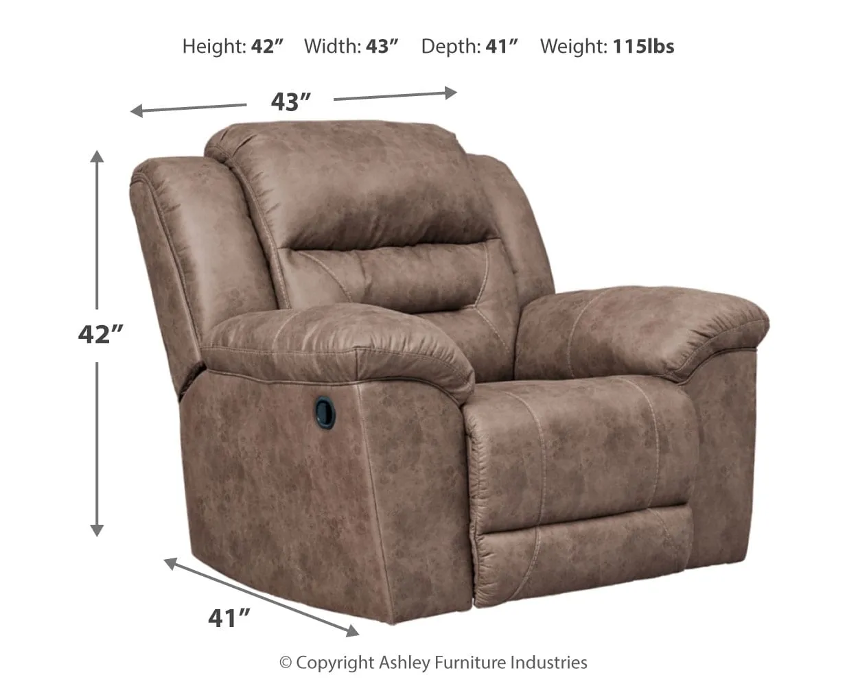 Stoneland Manual Rocker Recliner