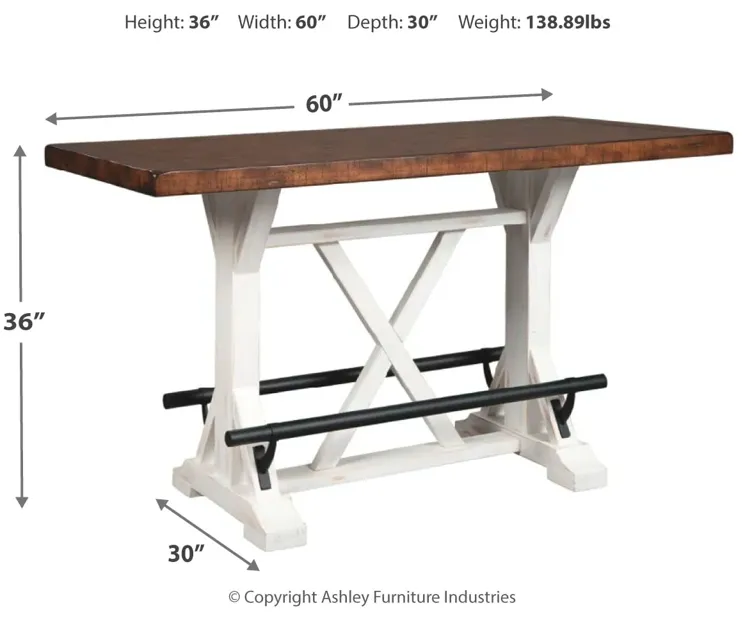 Valebeck Counter Height Dining Table