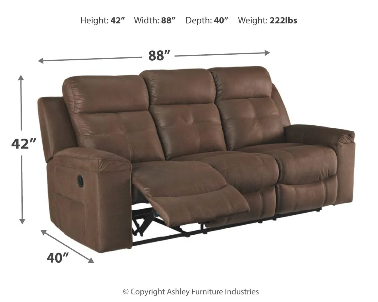 Jesolo Manual Reclining Sofa