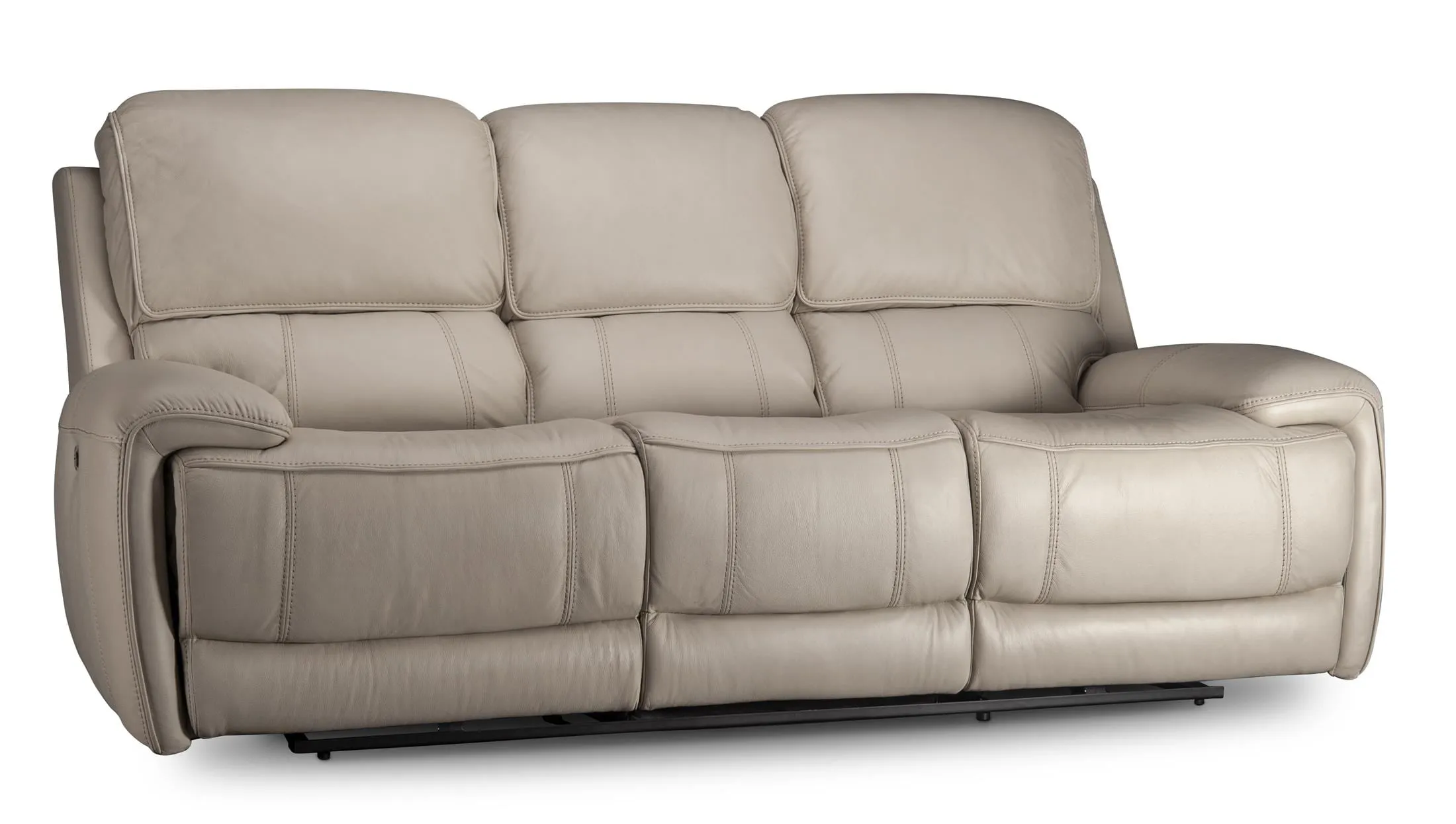 Ember Power Leather Reclining Sofa