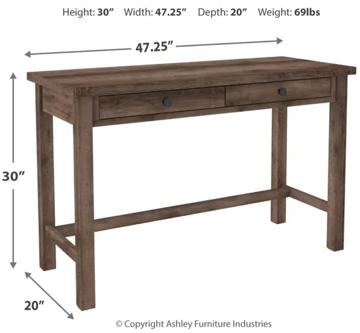 Arlenbry 47" Home Office Desk