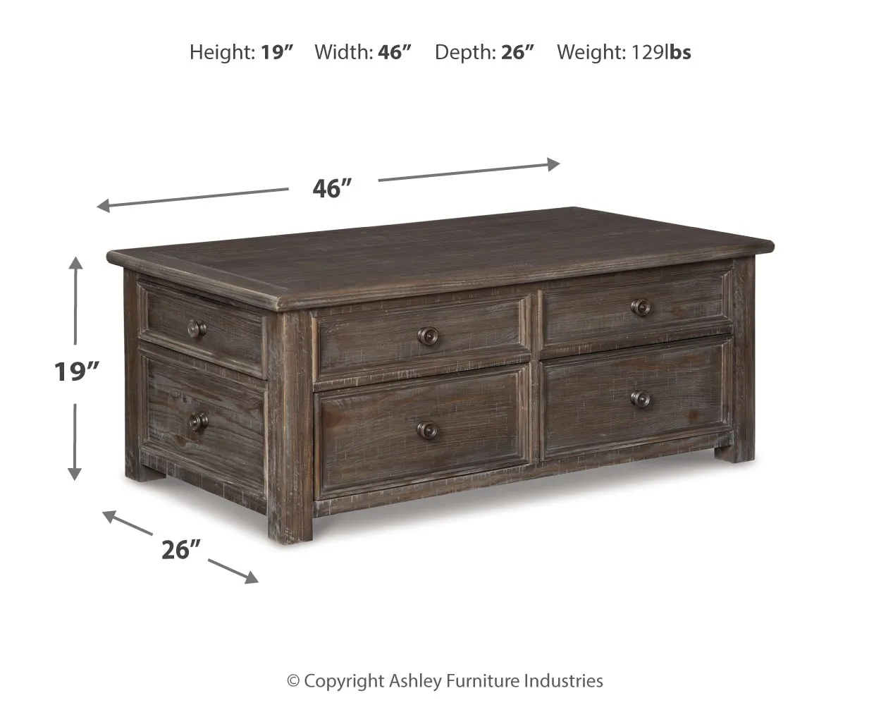 Wyndahl Lift Top Coffee Table