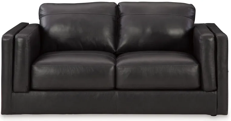 Amiata Leather Loveseat