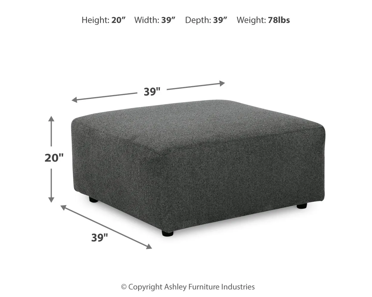 Edenfield Oversized Accent Ottoman