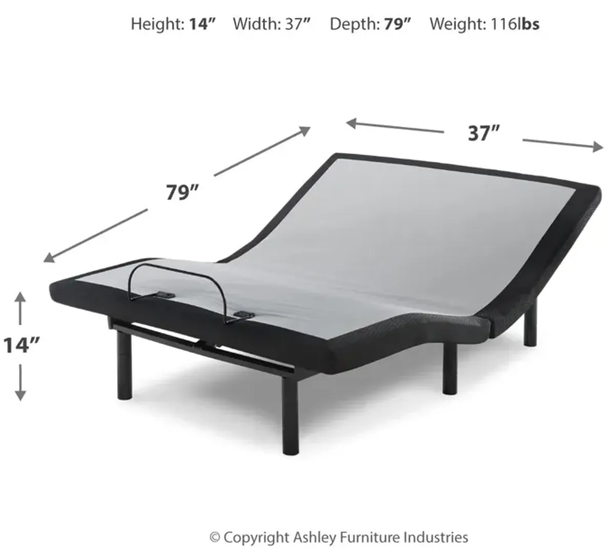 Head-Foot Model Better Twin Extra Long Adjustable Base (2 Required)