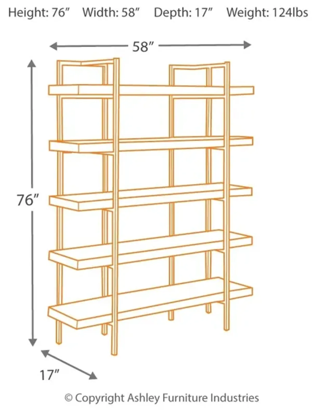 Starmore 76" Bookcase