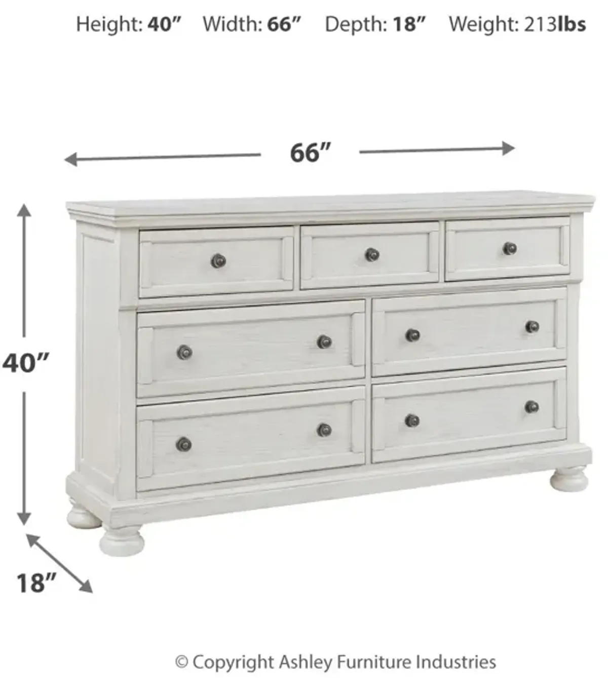 Robbinsdale 7 Drawer Dresser