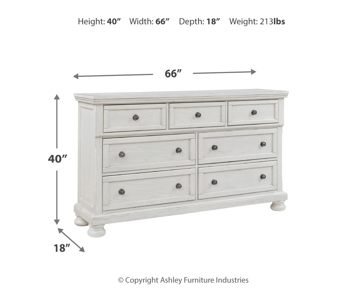 Robbinsdale 7 Drawer Dresser