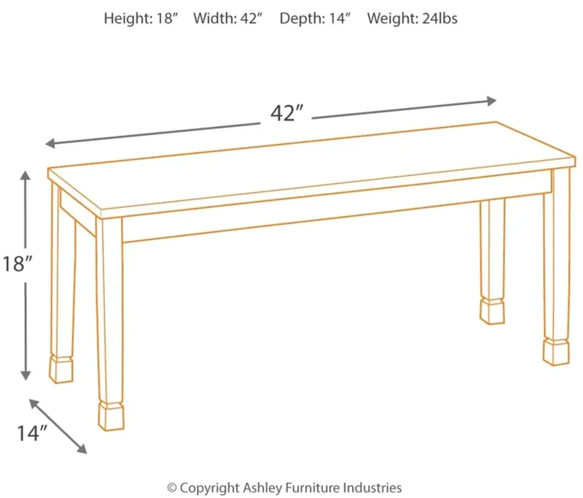 Owingsville Dining Bench