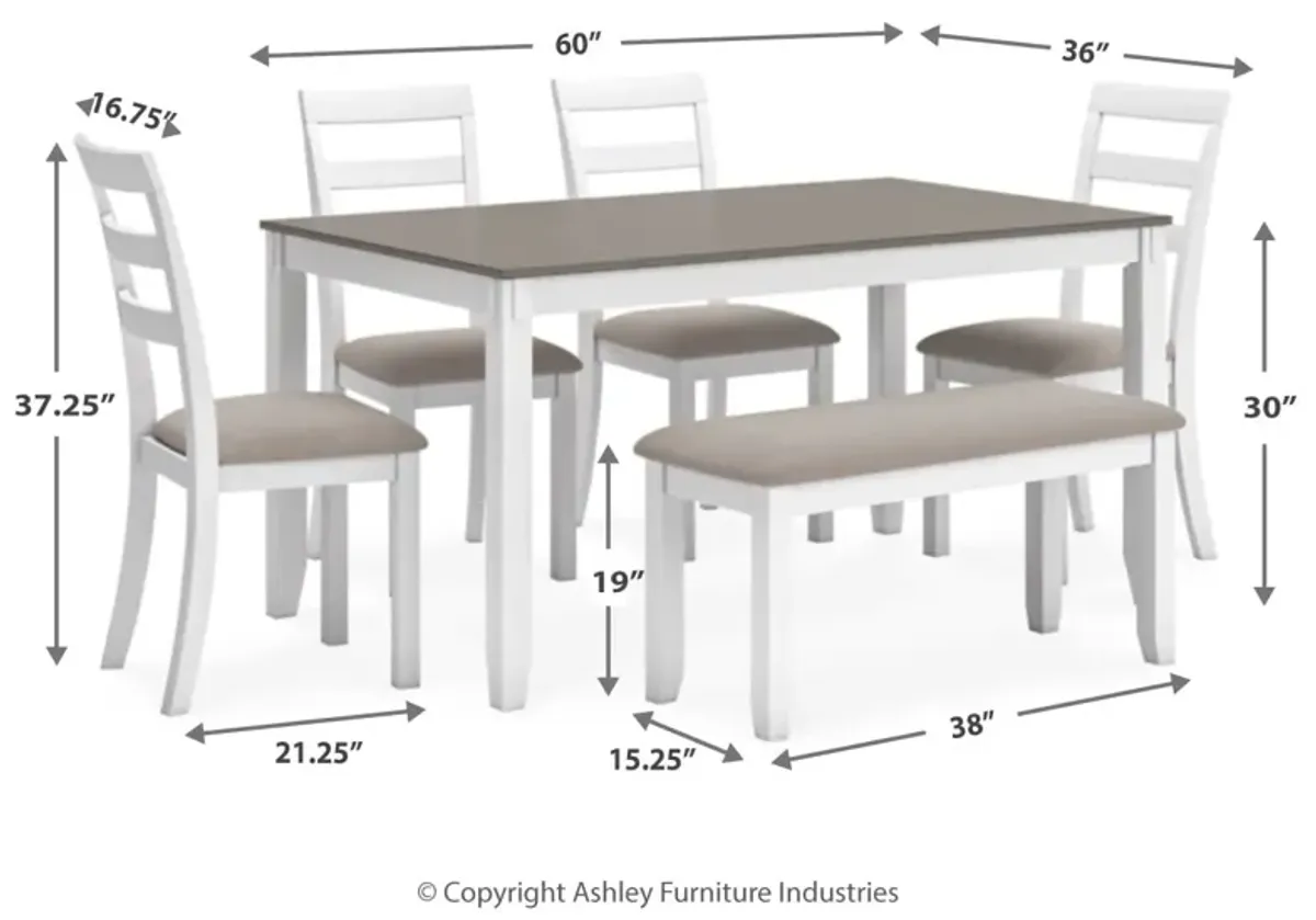 Stonehollow 6-Pc Dining Set