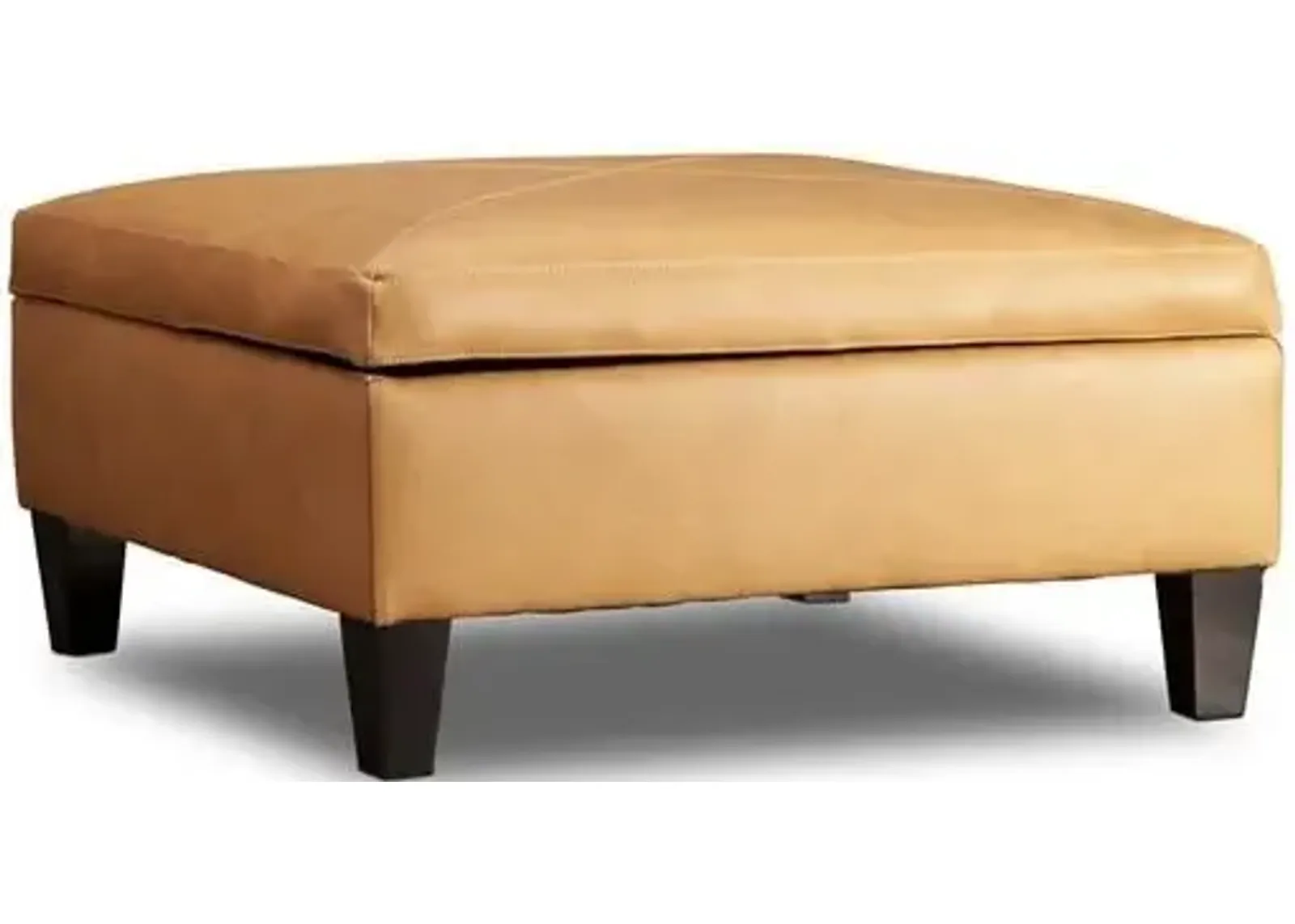 Lexie Leather Storage Ottoman