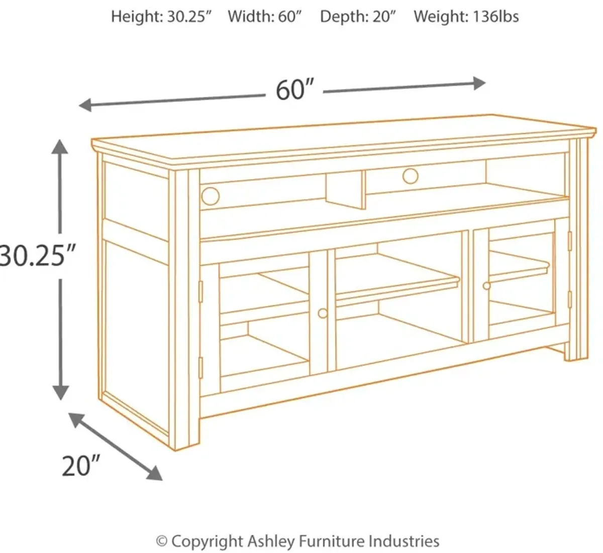 Harpan 60" Console