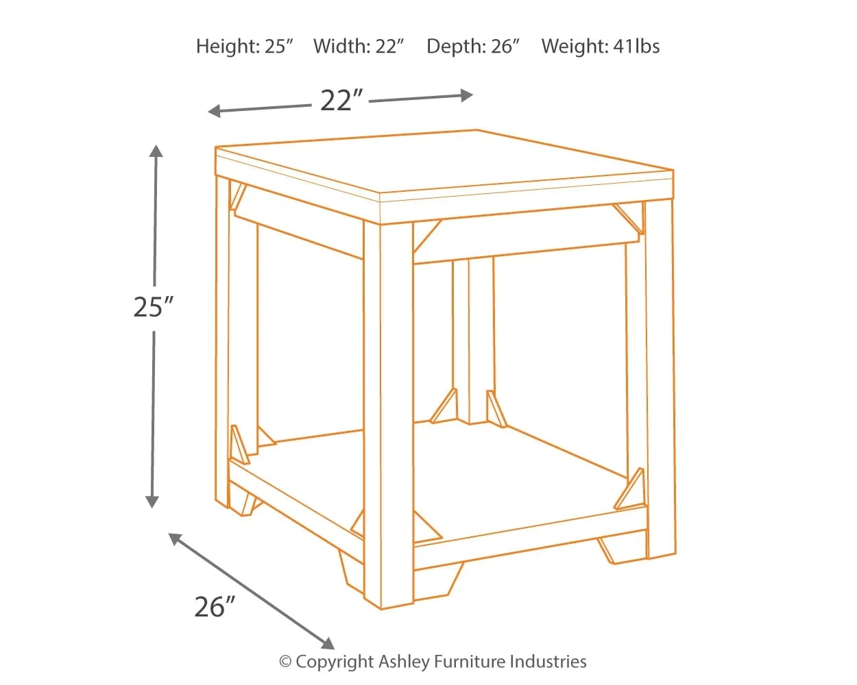 Fregine End Table