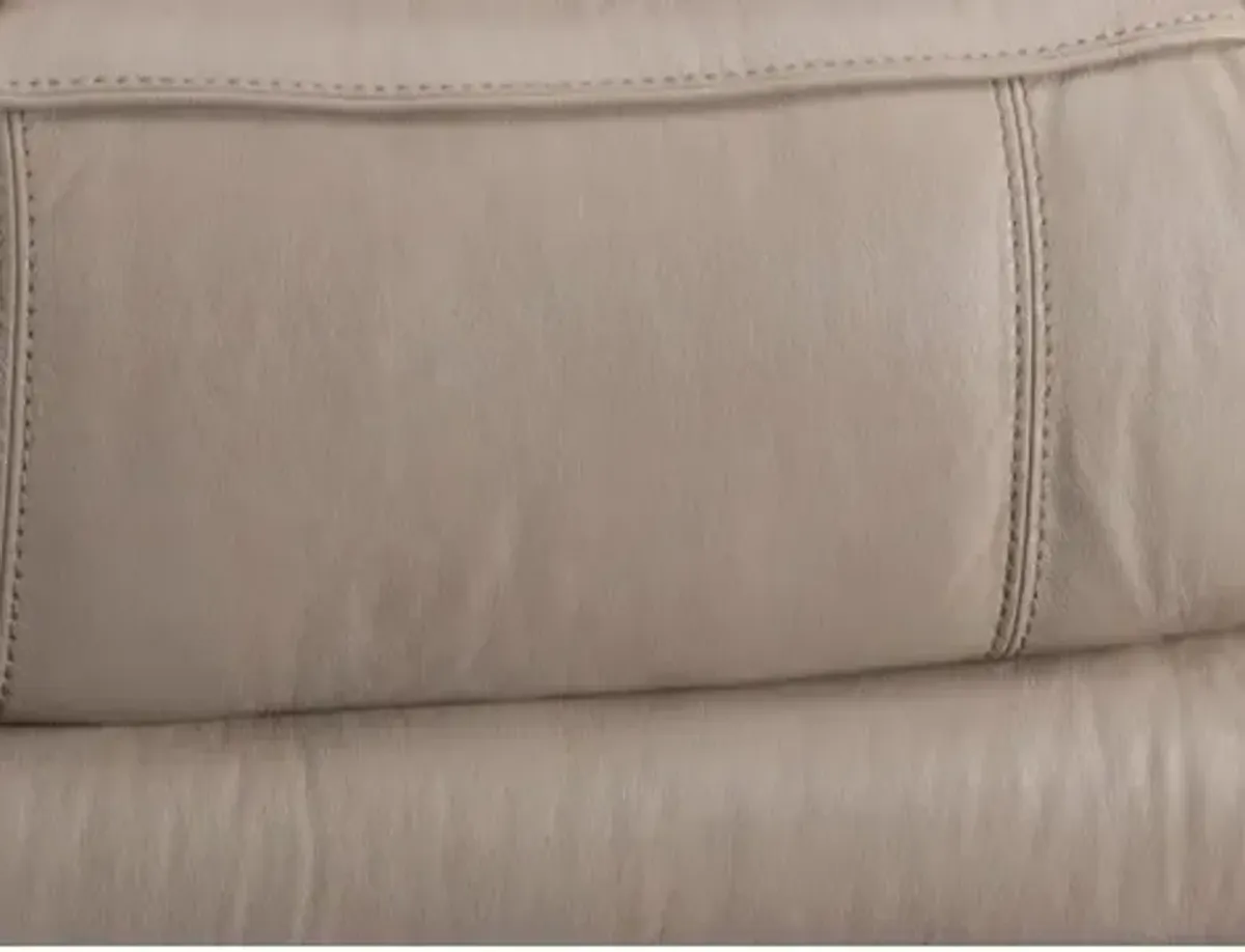 Ember Power Leather Loveseat