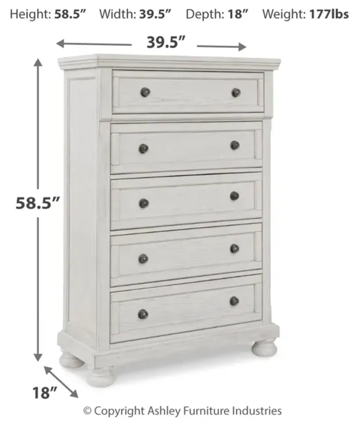 Robbinsdale 5 Drawer Chest