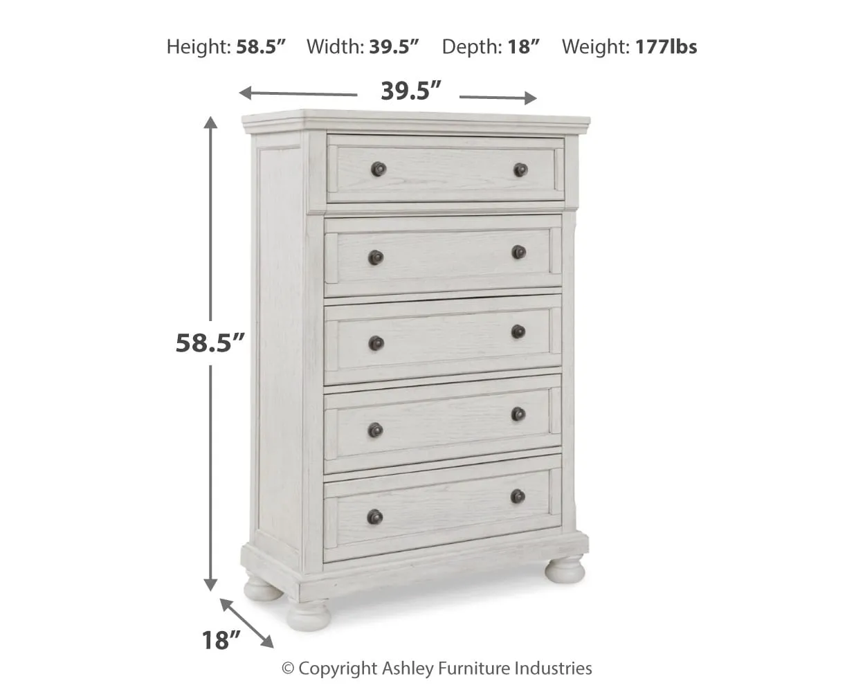 Robbinsdale 5 Drawer Chest