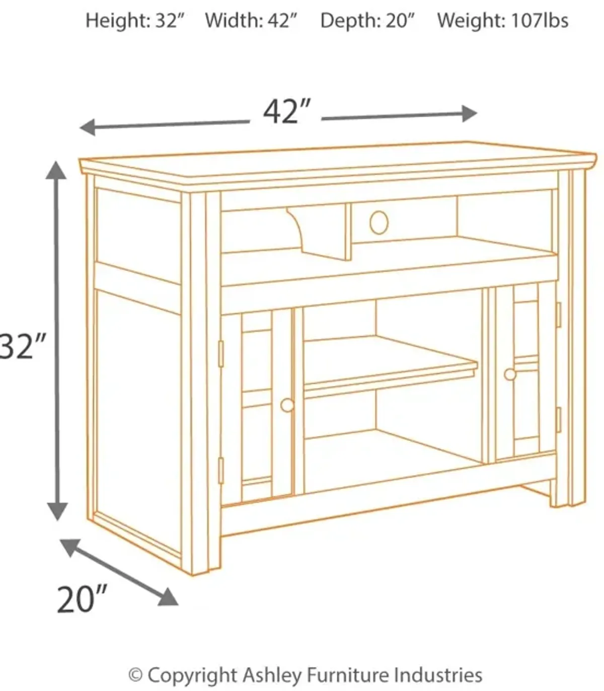 Harpan 42" Console