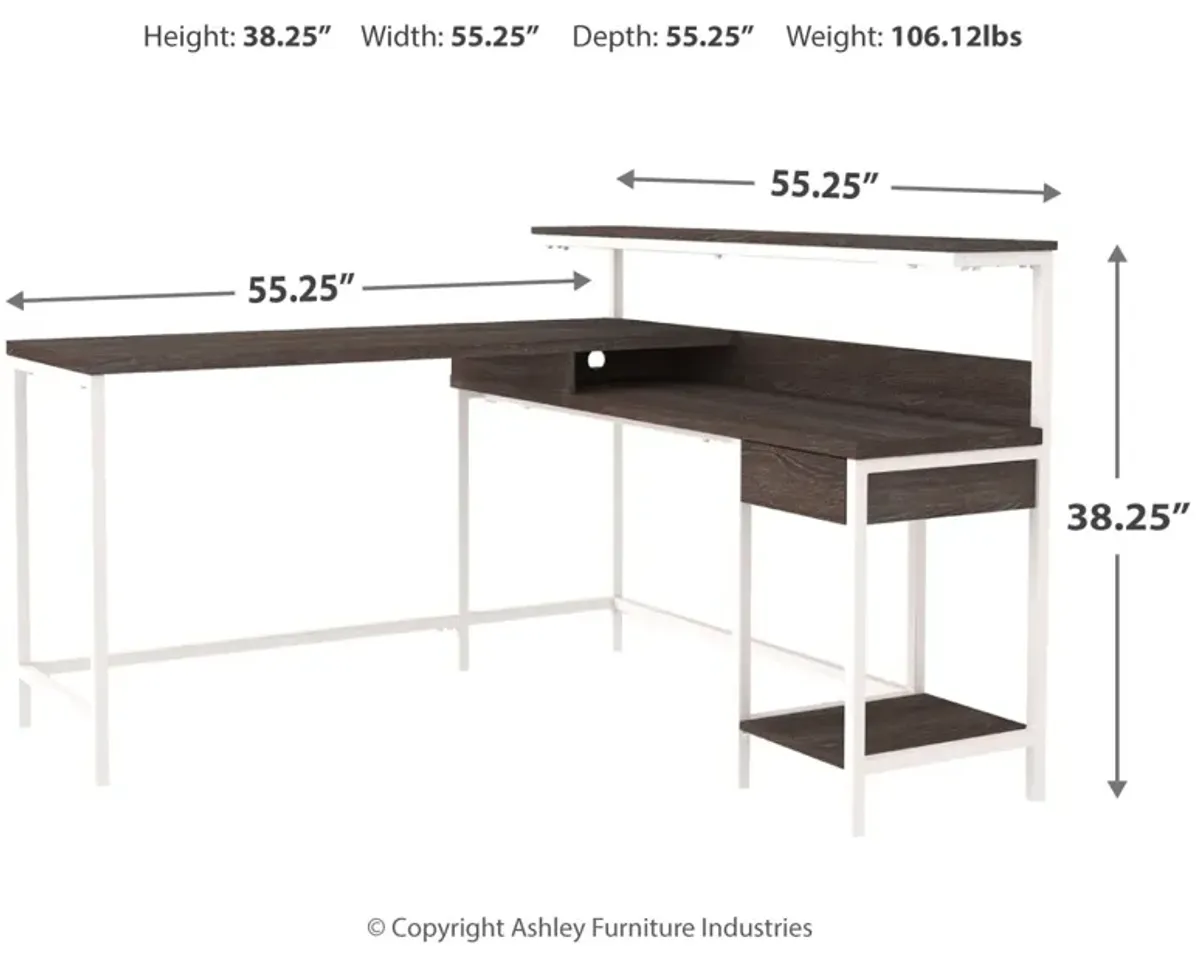 Dorrinson Home Office L-Desk With Storage