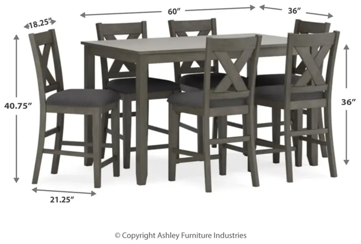 Caitbrook 7-Pc Counter Height Dining Set