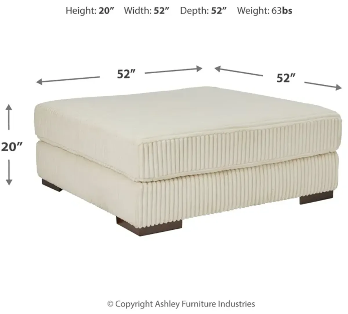 Lindyn Oversized Accent Ottoman