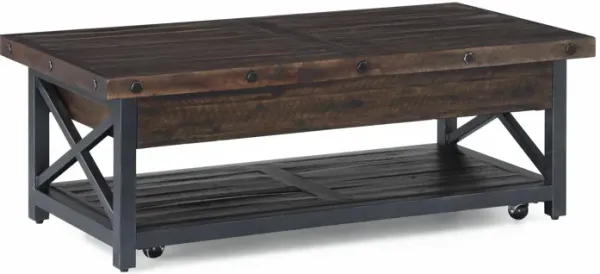 Calahan Lift Top Table With Casters By Flexsteel