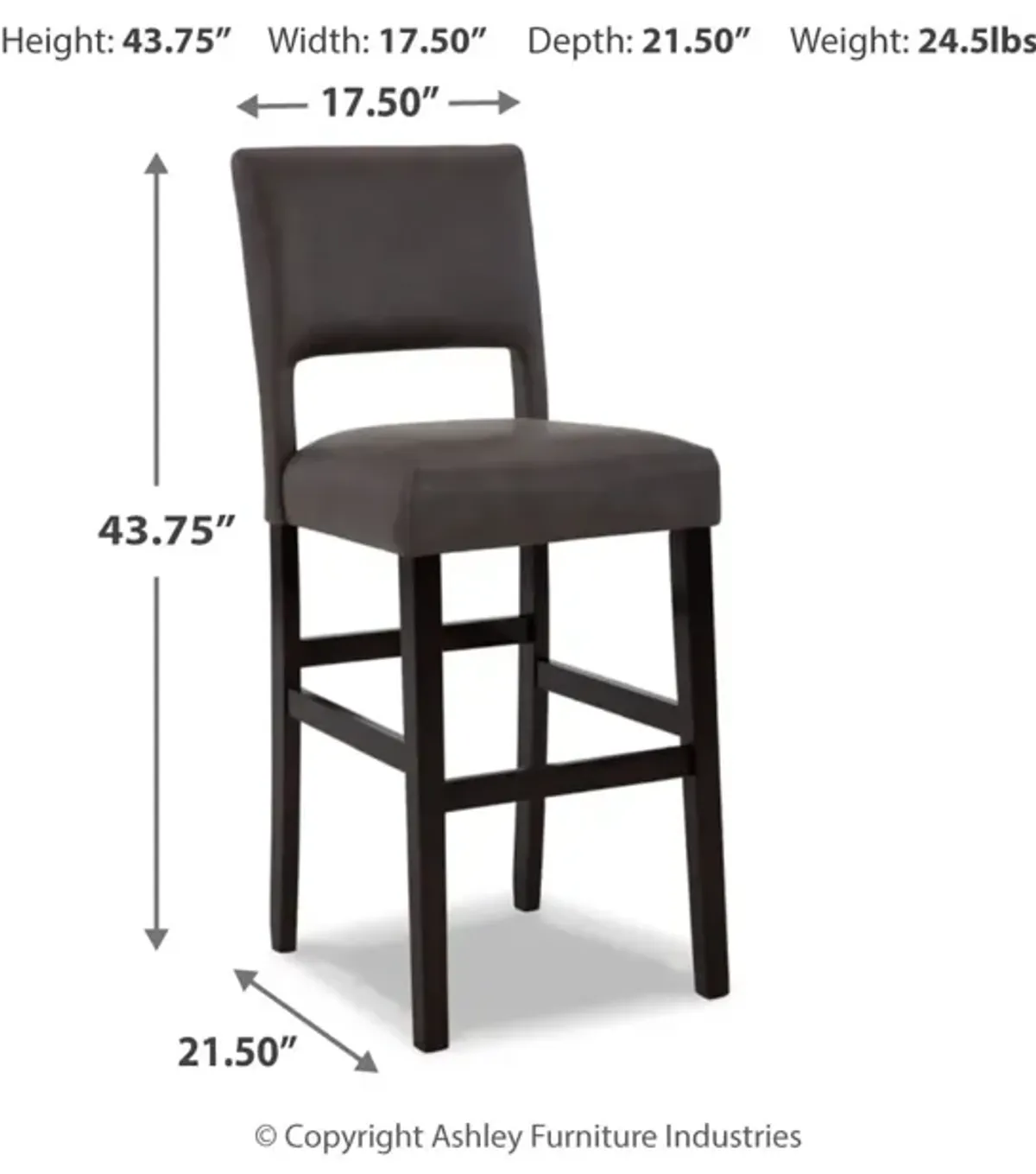 Leektree Bar Height Bar Stool