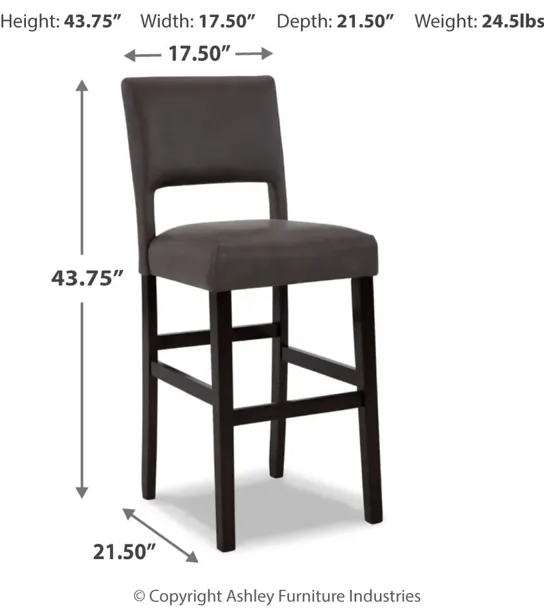 Leektree Bar Height Bar Stool