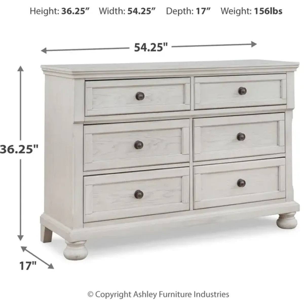 Robbinsdale 6 Drawer Dresser