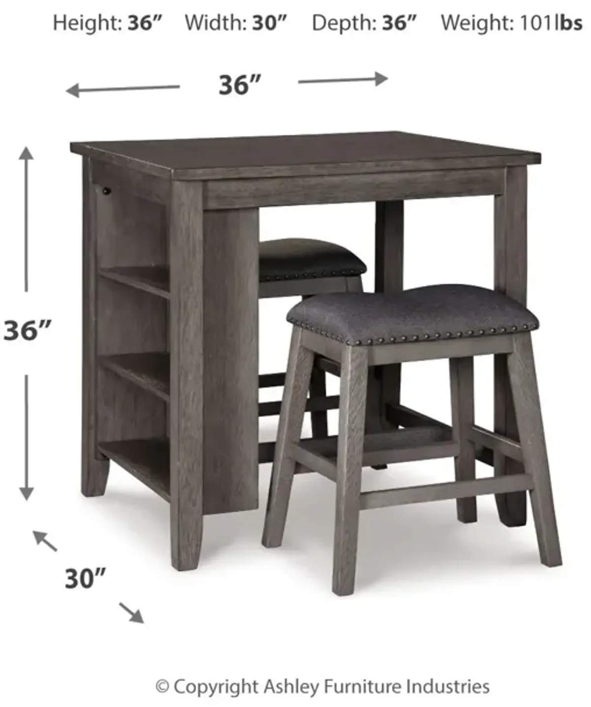 Caitbrook 4-Pc Counter Height Dining Set