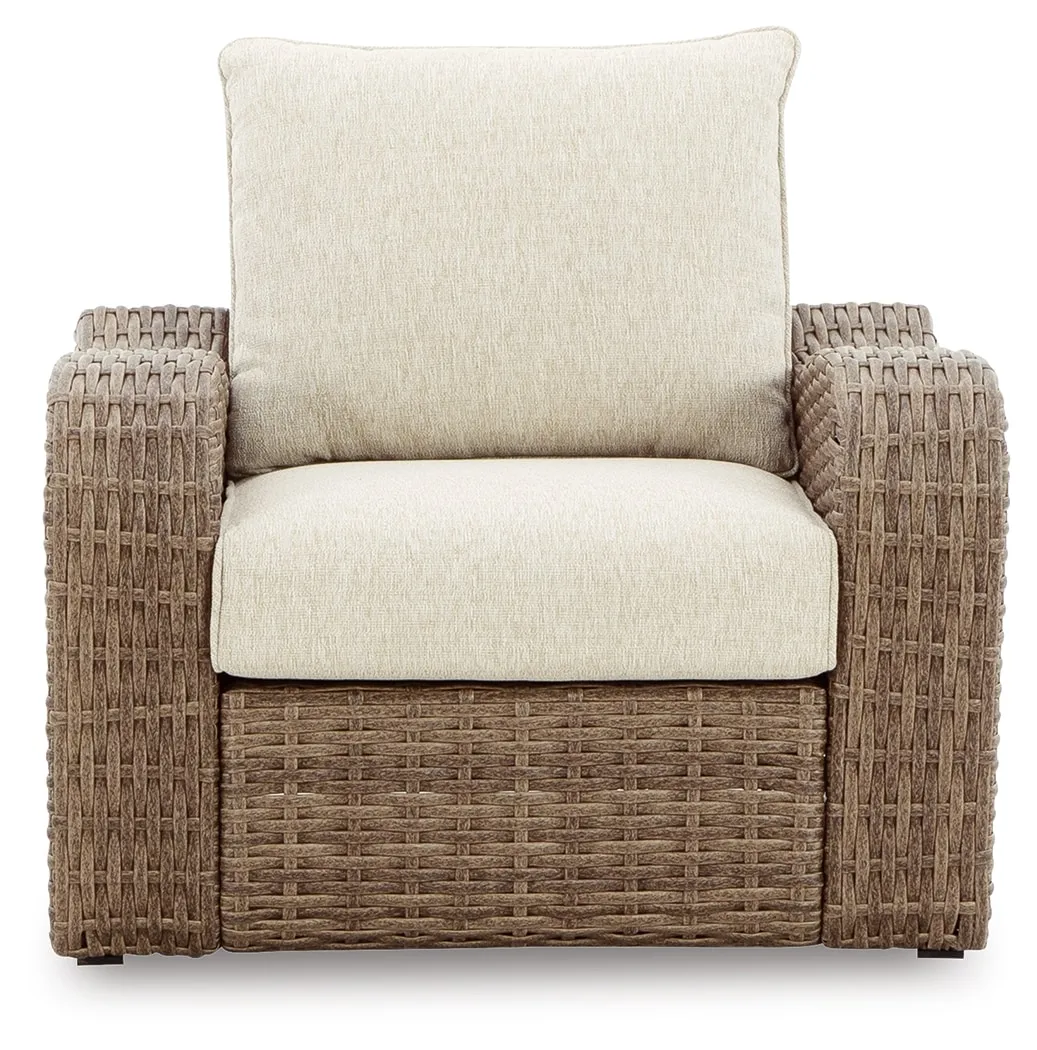 Sandy Bloom Lounge Chair With Cushion