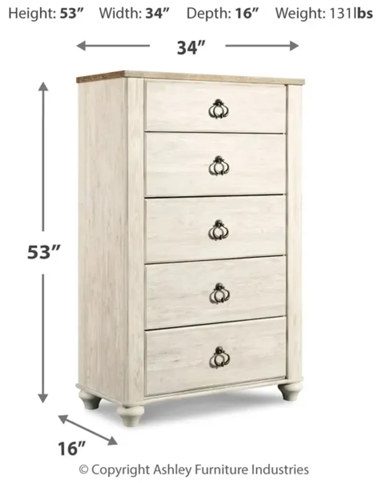 Willowton Chest Of Drawers