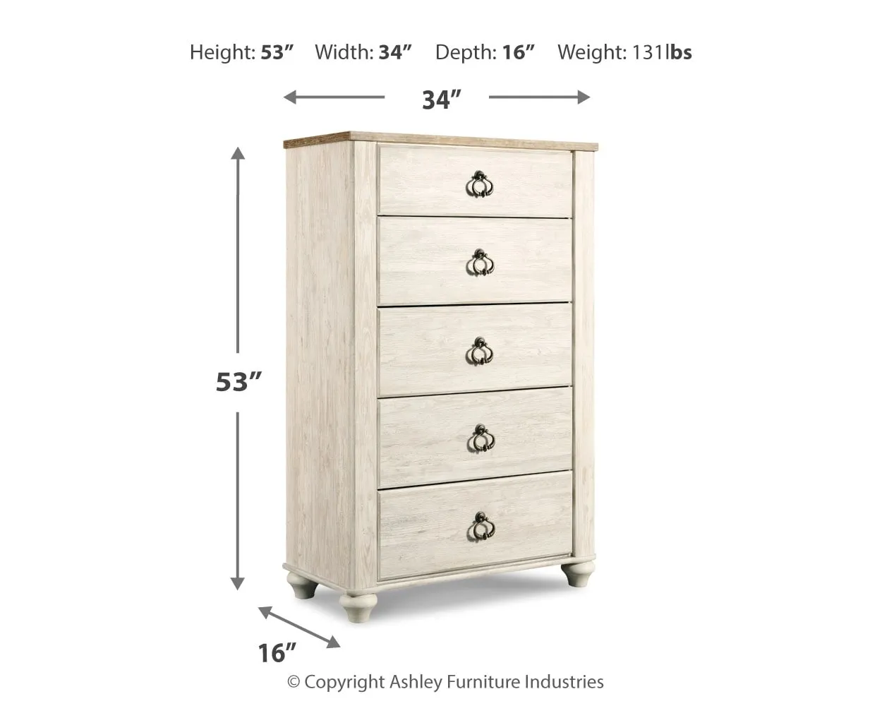 Willowton Chest Of Drawers