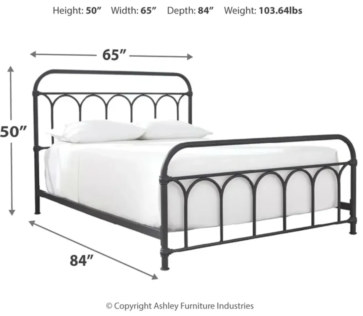 Nashburg Queen Metal Bed