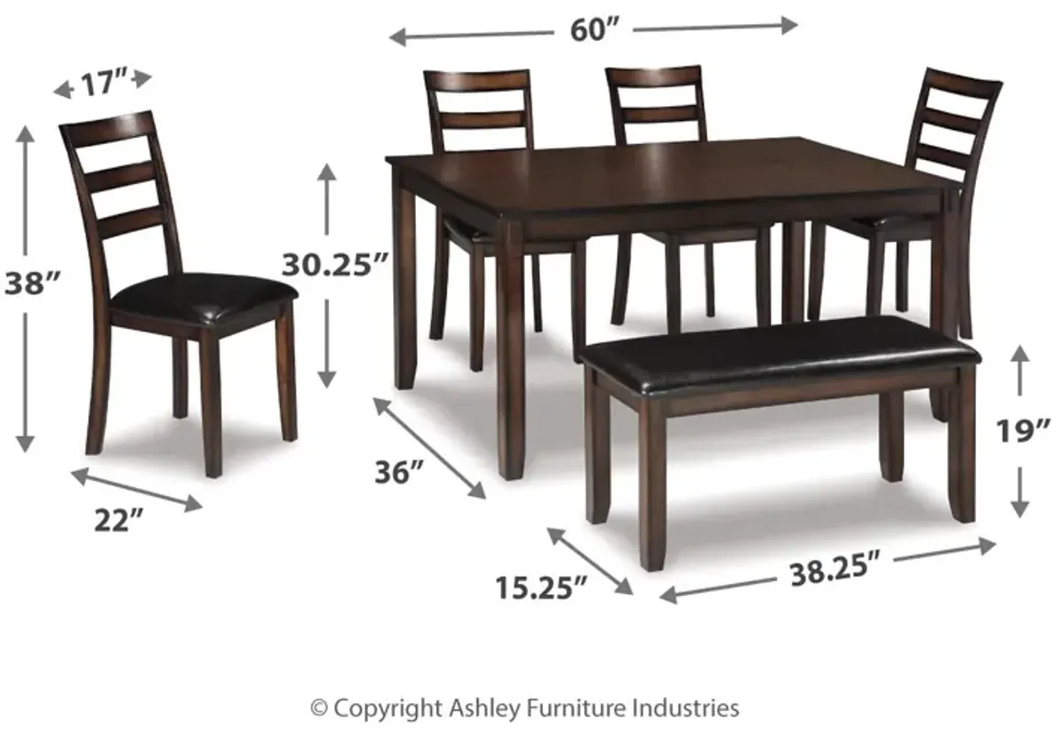 Coviar 6-Pc Dining Set