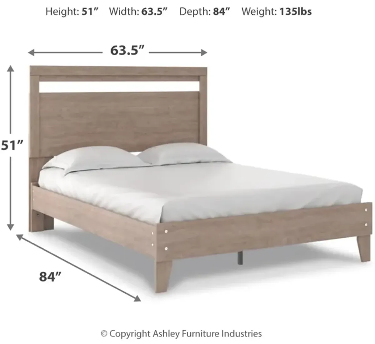 Flannia Queen Panel Platform Bed