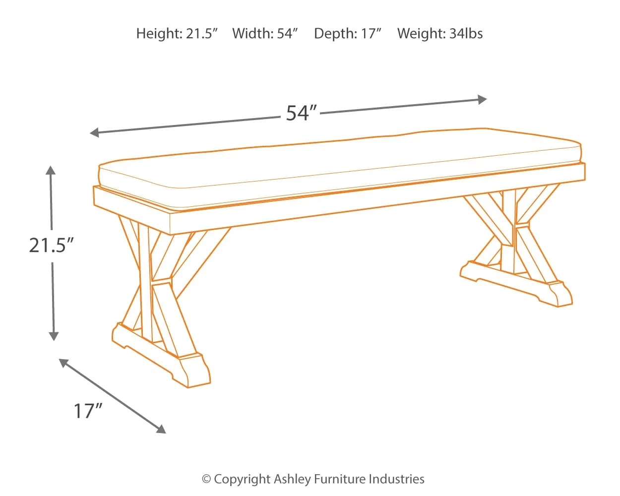 Beachcroft Bench With Cushion