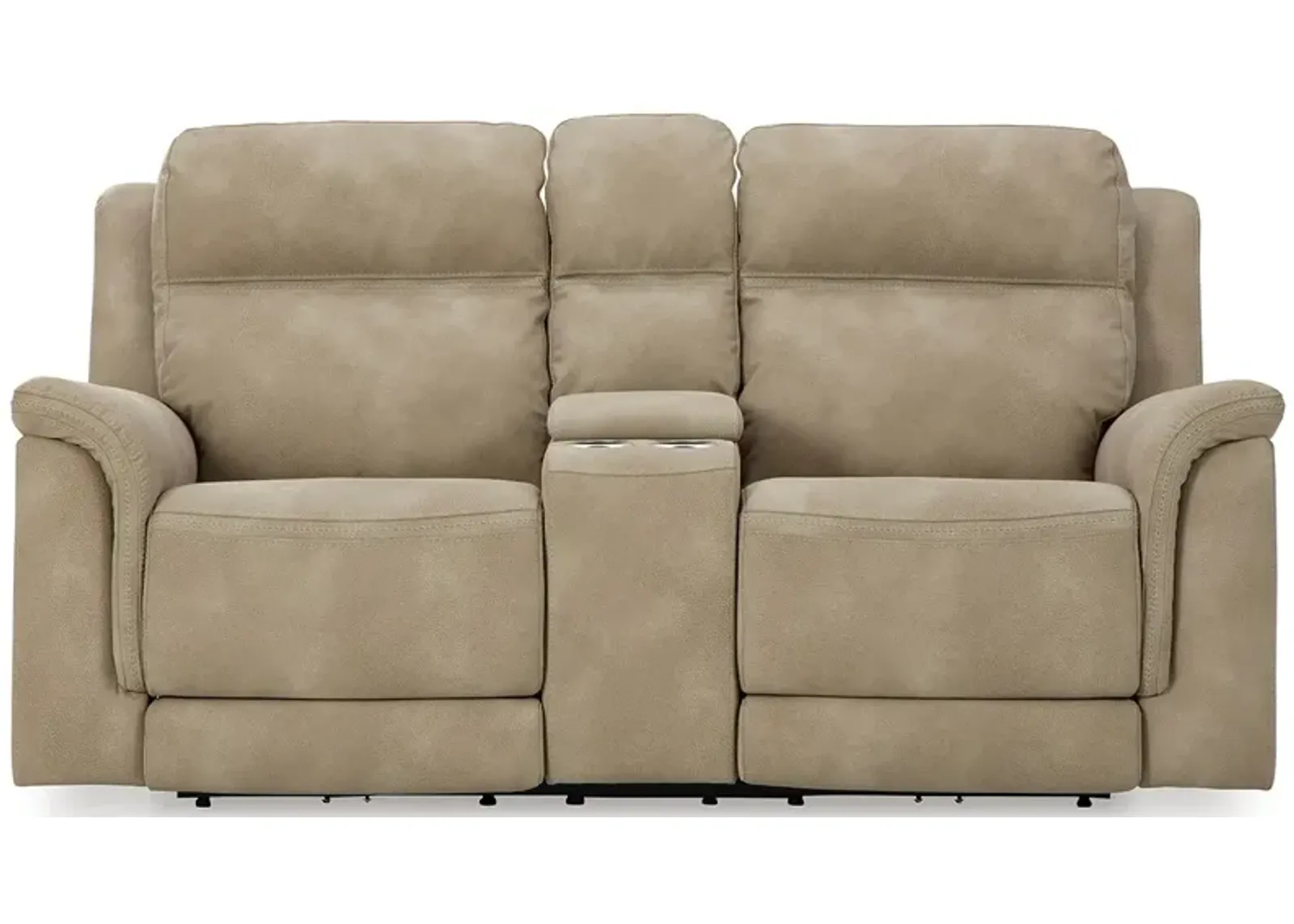 Durapella Power Reclining Console Loveseat