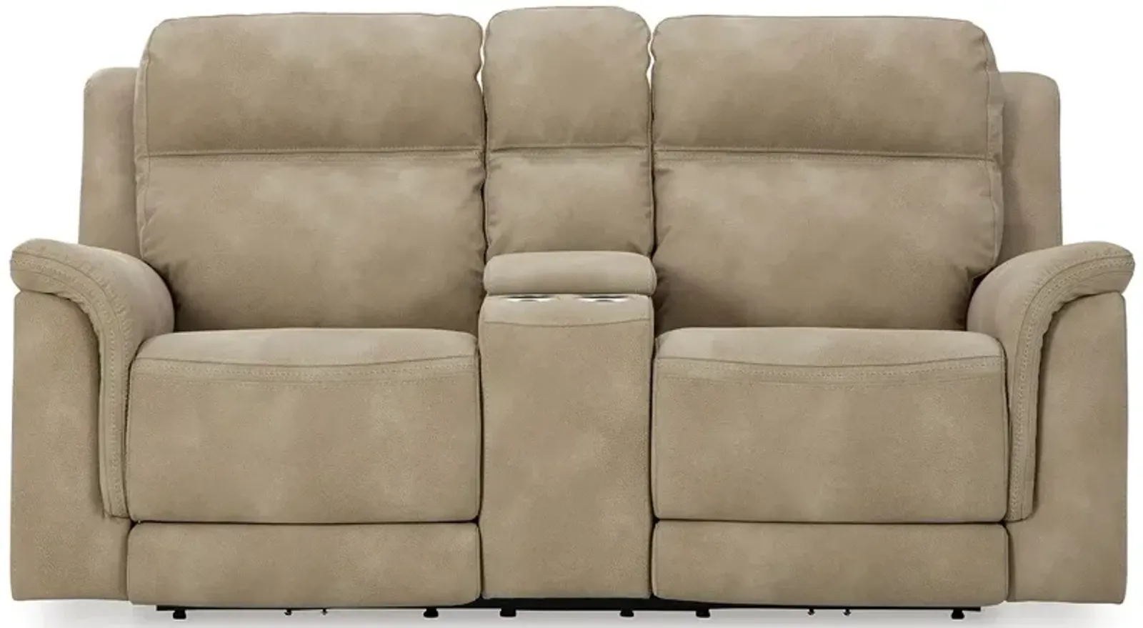 Durapella Power Reclining Console Loveseat