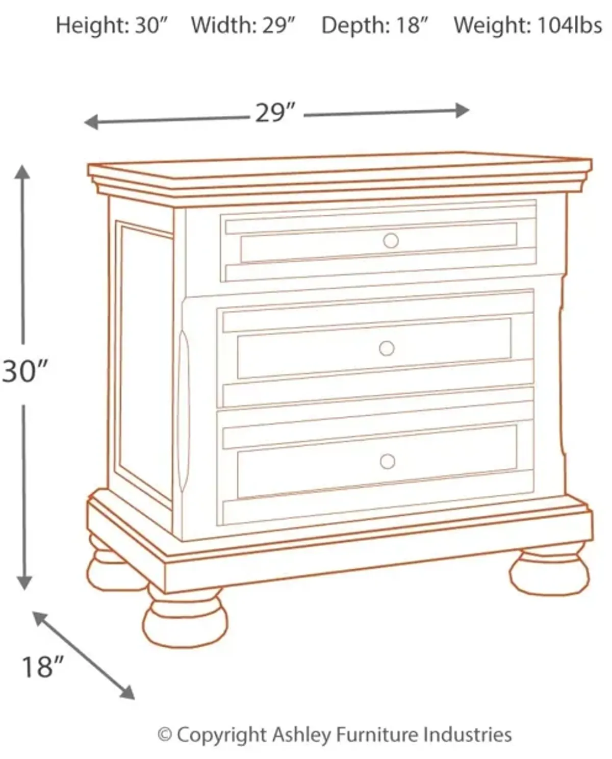 Flynnter Nightstand