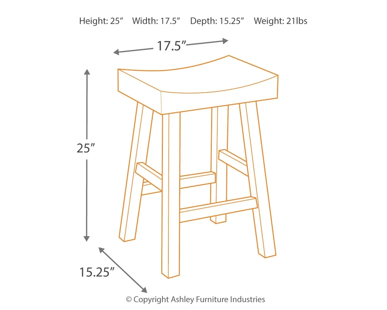 Glosco Counter Height Bar Stool