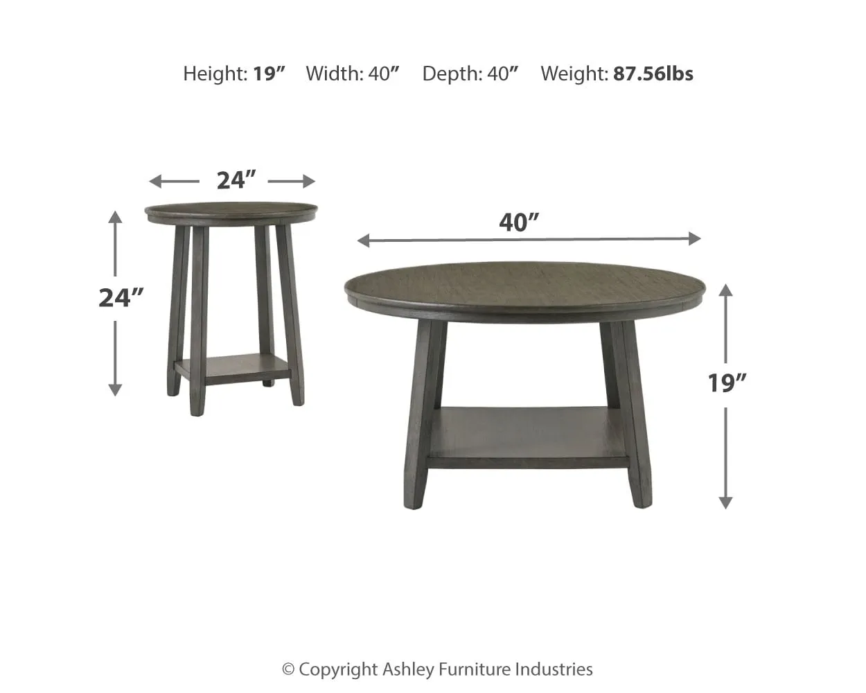 Caitbrook Table (Set Of 3)