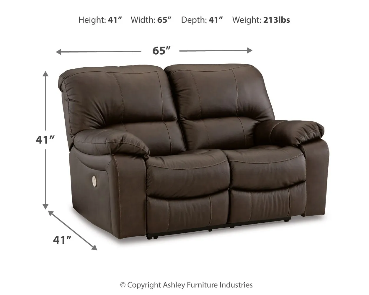 Leesworth Power Reclining Loveseat