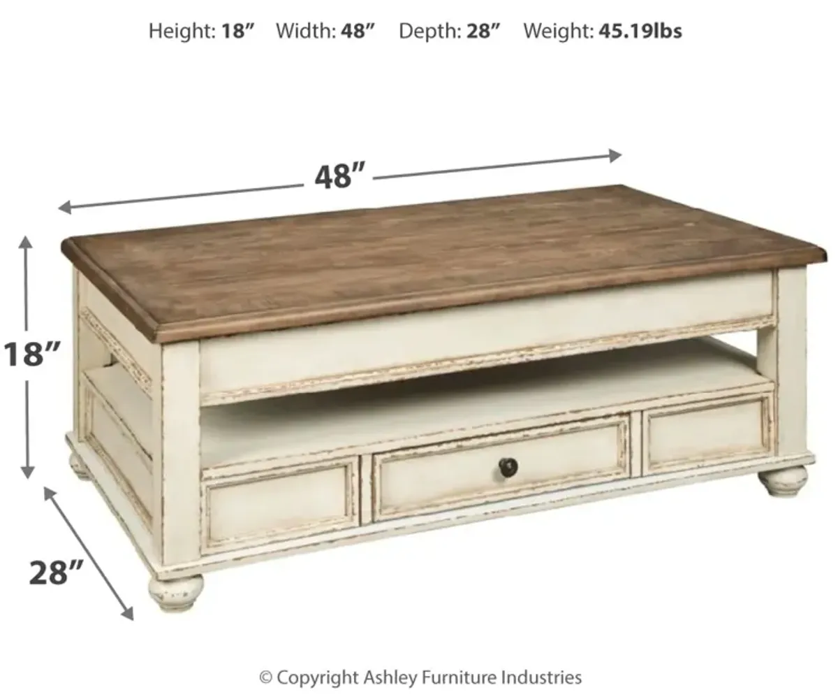 Realyn Coffee Table With Lift Top