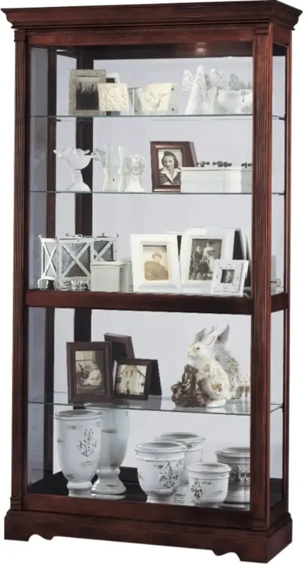 Gable 43" Sliding Door Curio Cabinet