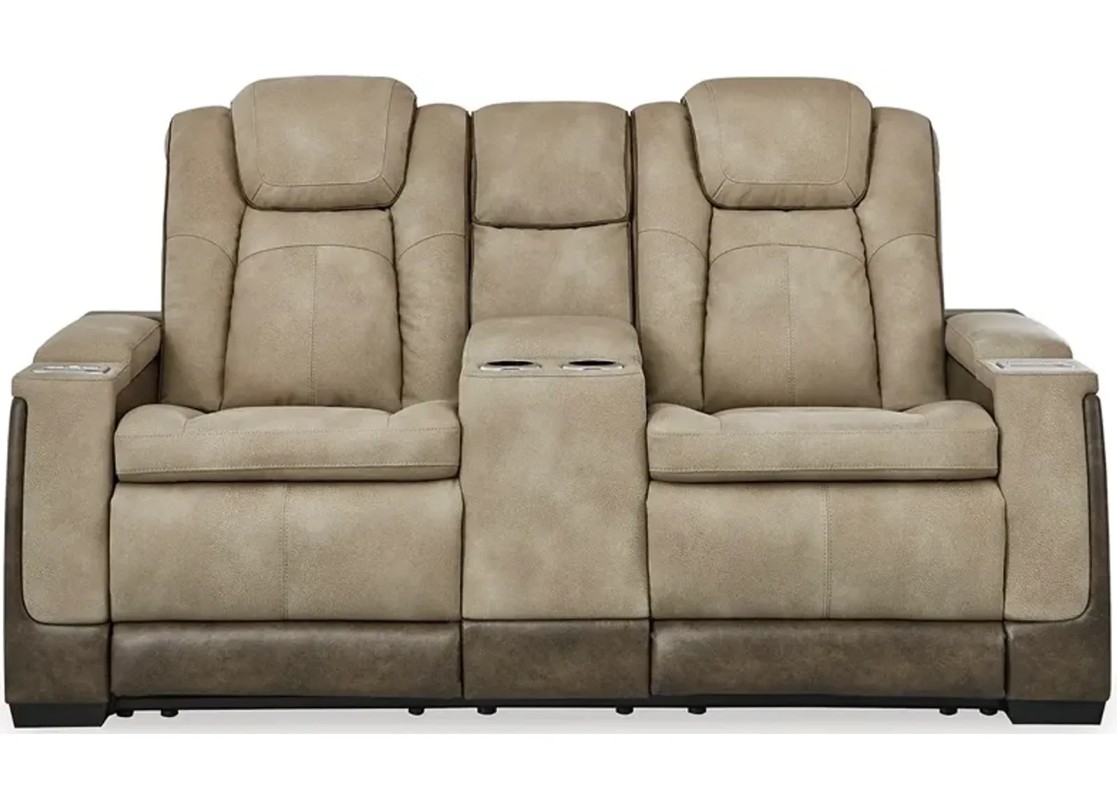 Next-Gen Durapella Power Reclining Console Loveseat