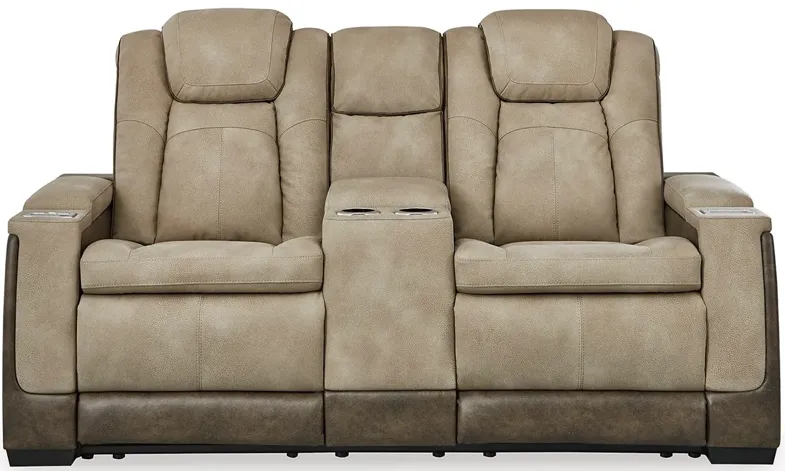 Next-Gen Durapella Power Reclining Console Loveseat