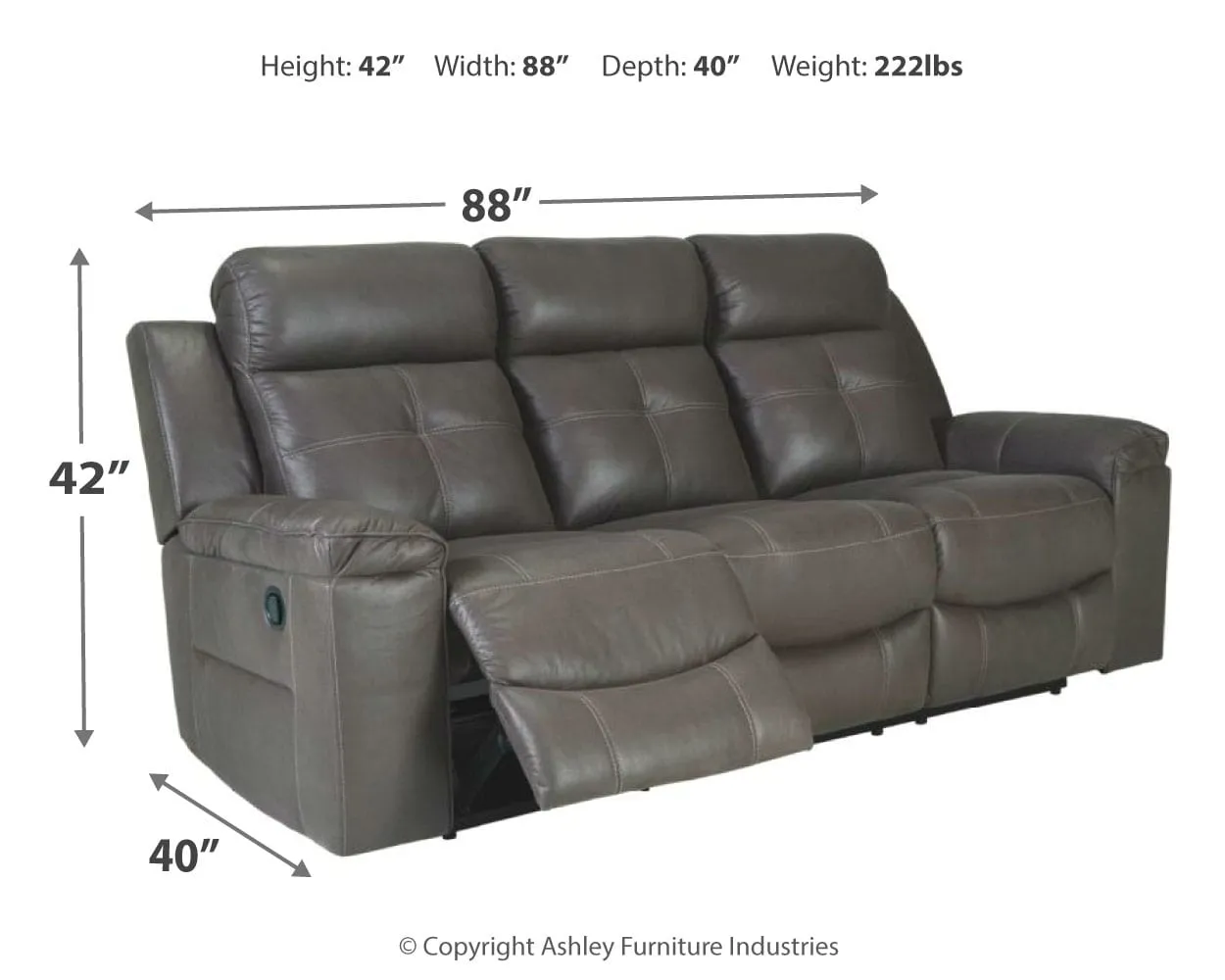 Jesolo Manual Reclining Sofa