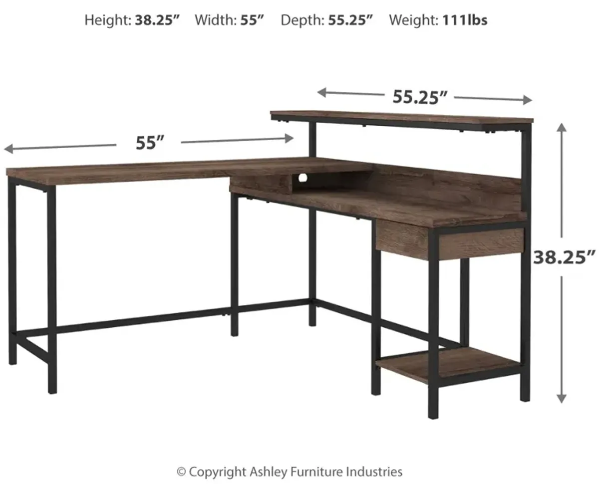 Arlenbry Home Office L-Desk With Storage