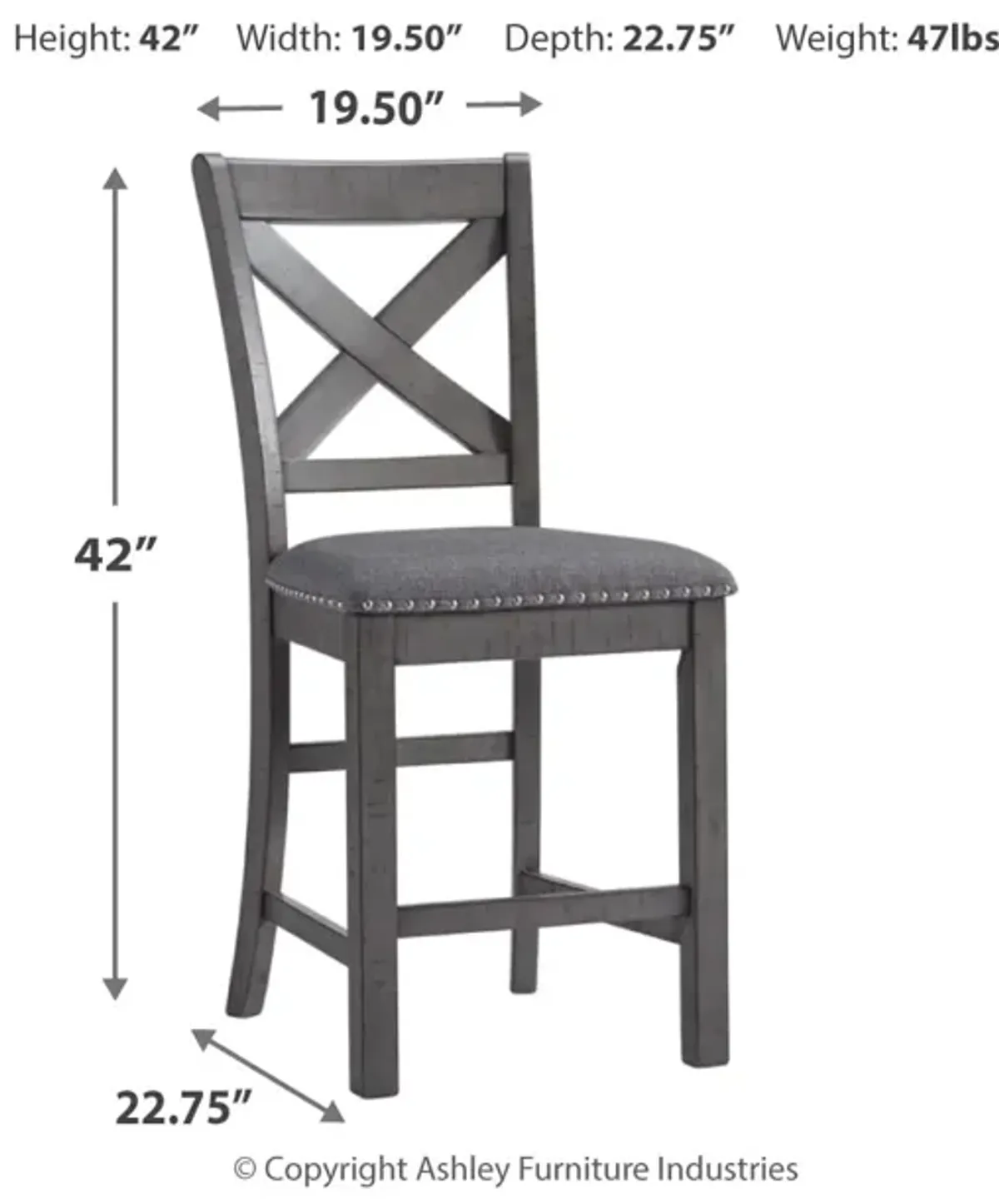 Myshanna Counter Height Bar Stool