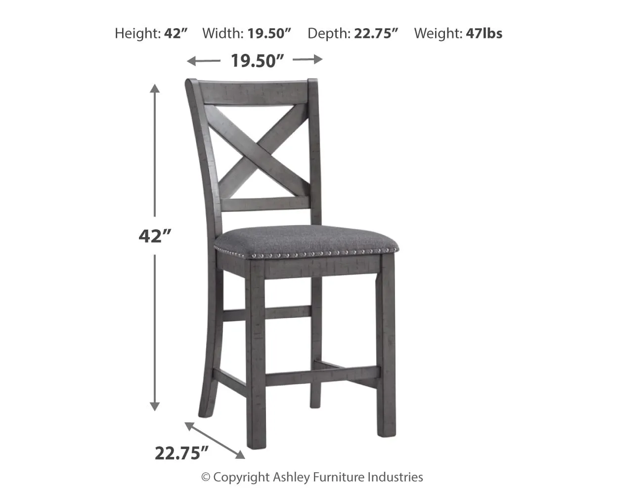 Myshanna Counter Height Bar Stool